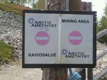 Absperrung Mine